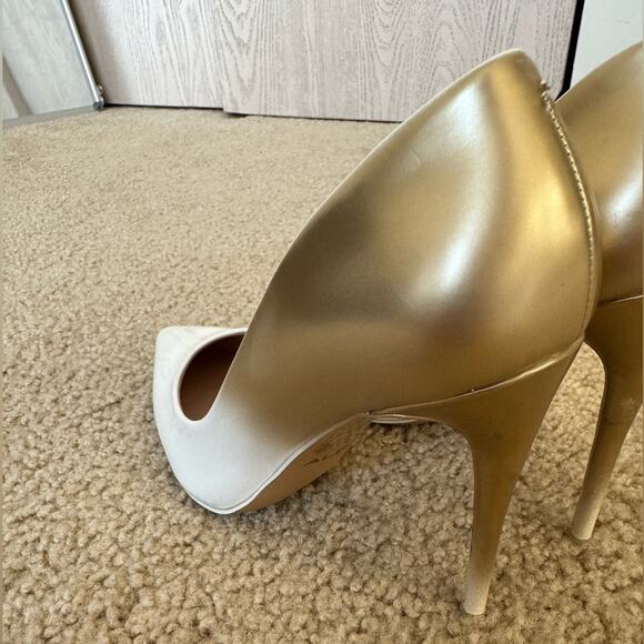 Aldo Ombre White/Gold Stessy Stiletto Heel/Pumps - Size 6.5 - Picture 7 of 12